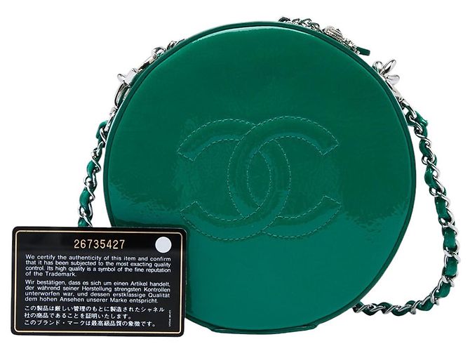 Chanel Green CC Patent Round As Earth Bag Tasche Grün - Ansicht 6