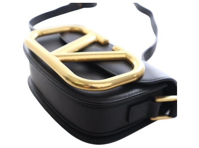 Valentino Borsa a tracolla Supervee piccola in pelle nera Nero - vista 9