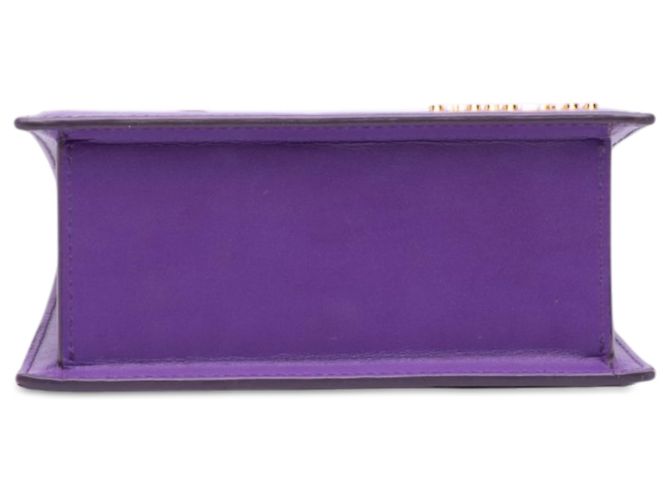 Jacquemus Purple Leather Le Chiquito Noeud Lila - Ansicht 3