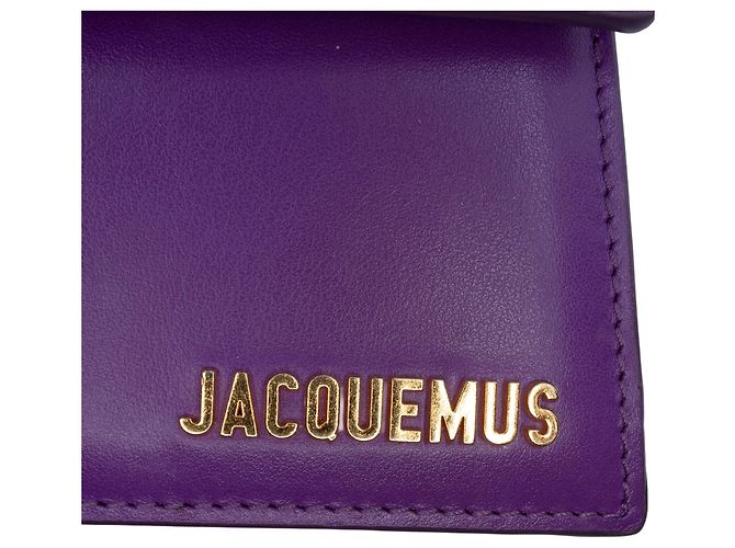 Jacquemus Purple Leather Le Chiquito Noeud Lila - Ansicht 5