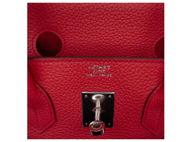 Hermès Red Clemence Birkin Retourne 35 Roja - vista 5