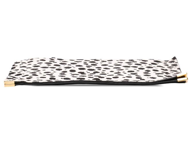 Clutch Chloé de pelo de poni blanco con estampado de dálmata - vista 3