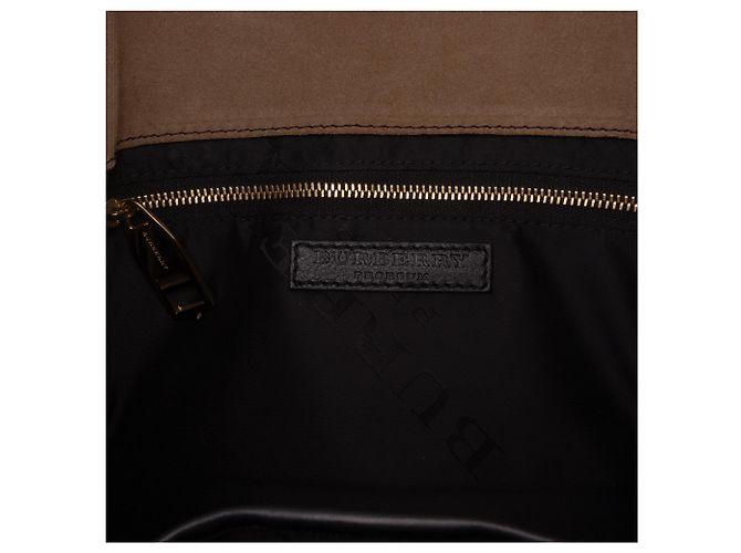 Burberry Borsa a tracolla Bridle in vernice verde e suede Verde oliva - vista 5