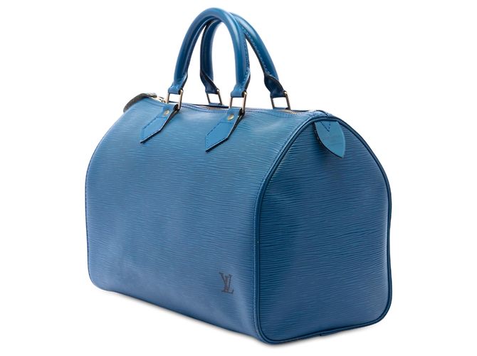 Louis Vuitton Blue Epi Speedy 35 Azul - vista 2