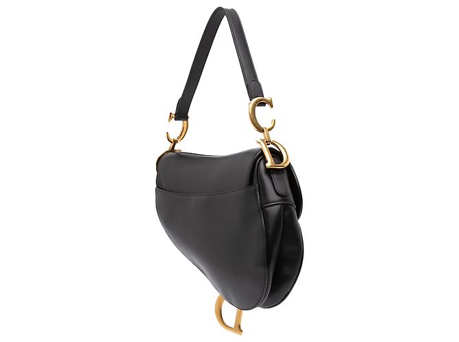 Autre Marque Borsa Saddle Dior in pelle di vitello liscia nera Nero - vista 2