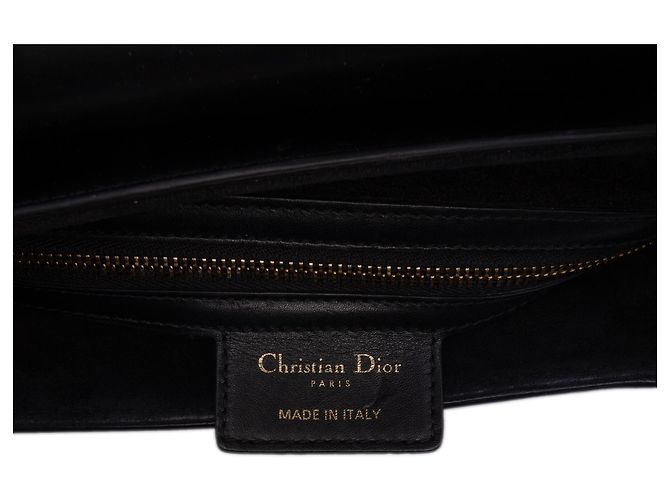 Autre Marque Borsa Saddle Dior in pelle di vitello liscia nera Nero - vista 5