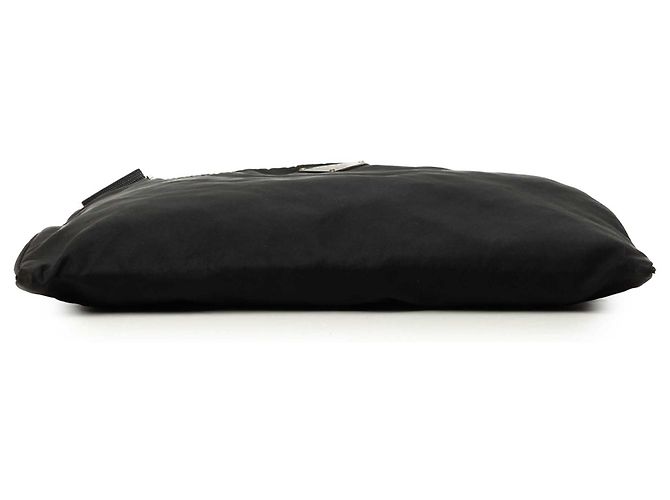 Borsa a tracolla Prada in Tessuto nera con zip Nero - vista 3