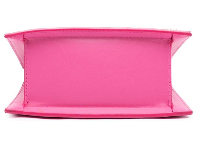Jacquemus Le Chiquito Moyen in pelle rosa - vista 3