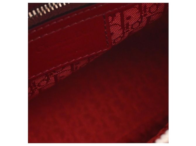 Autre Marque Dior Red Medium Patent Cannage Lady Dior Rosso Bordò - vista 4