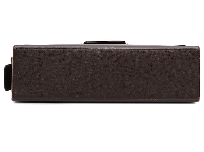 Autre Marque Borsa a tracolla Saint Laurent in pelle marrone Marrone scuro - vista 3