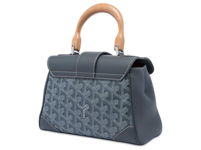 Goyard Gray Mini Goyardine Saigon Souple Marrone - vista 2