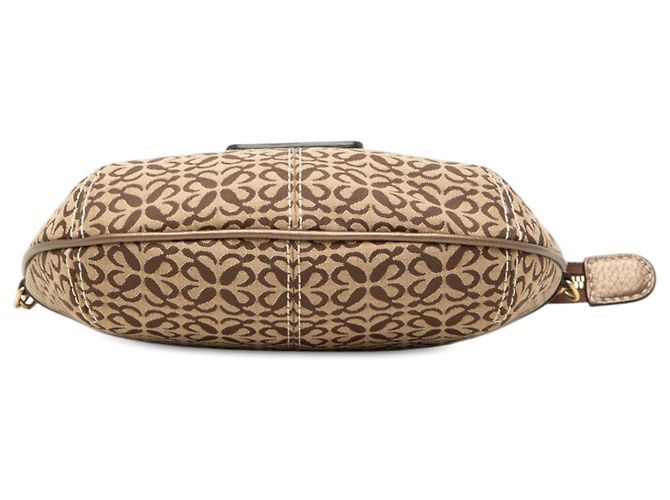 LOEWE Brown Anagram Canvas Shoulder Bag Light brown - view 3