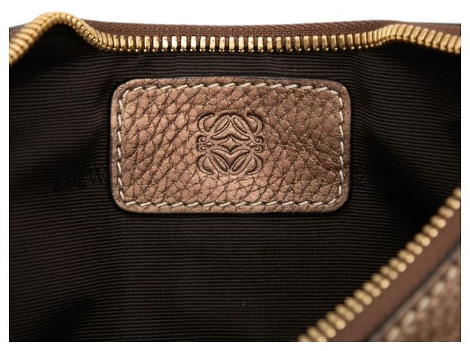 LOEWE Brown Anagram Canvas Shoulder Bag Light brown - view 5