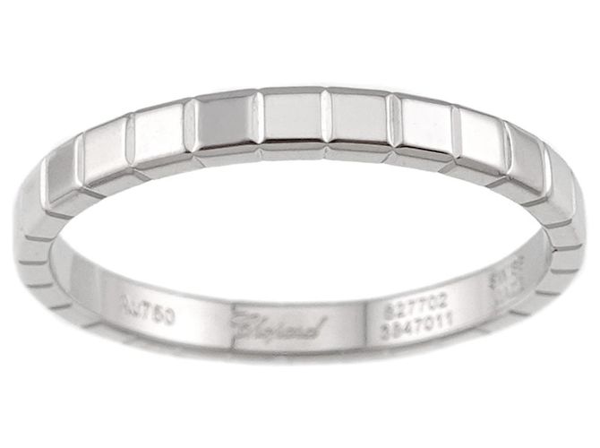 Anel Chopard Ice Cube 1 Band em ouro branco 18K - vista 3