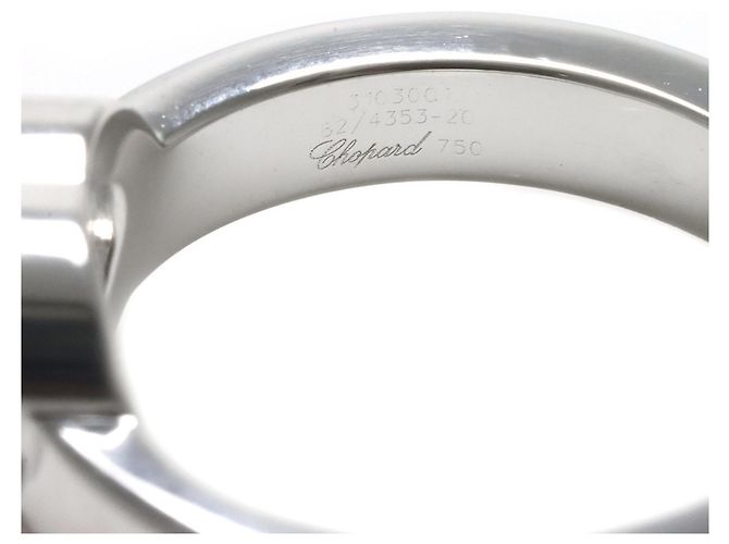 Anello Chopard Happy Diamond Heart in Oro Bianco 18K - vista 4