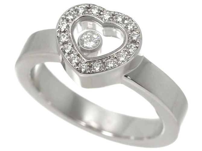 Anello Chopard Happy Diamond Heart in Oro Bianco 18K - vista 5
