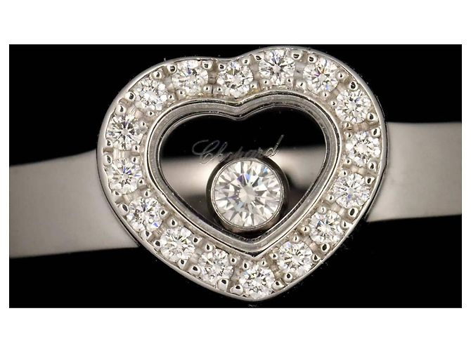 Anello Chopard Happy Diamond Heart in Oro Bianco 18K - vista 6
