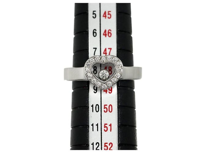 Anello Chopard Happy Diamond Heart in Oro Bianco 18K - vista 8