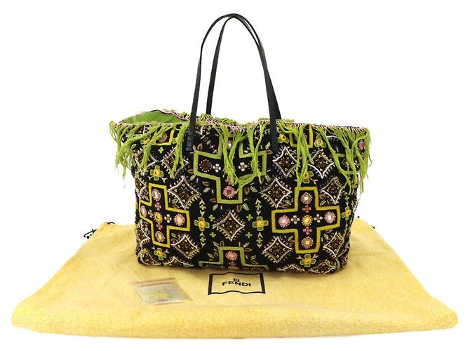 Borsa Tote Fendi con ricami di perline Multicolore - vista 2