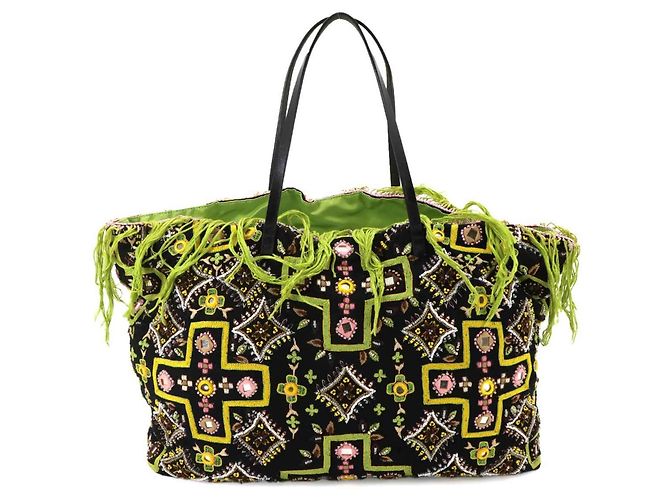 Borsa Tote Fendi con ricami di perline Multicolore - vista 3