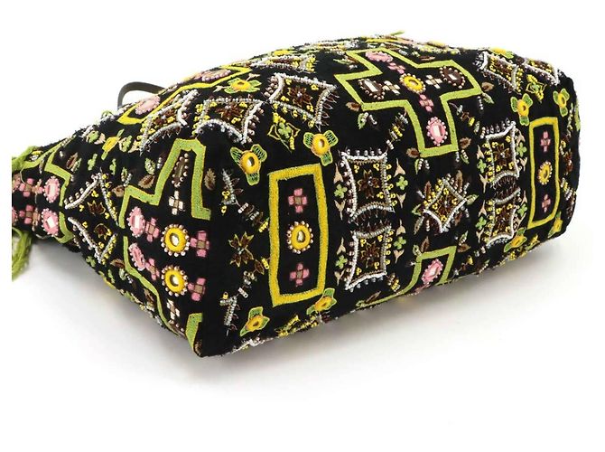 Borsa Tote Fendi con ricami di perline Multicolore - vista 5