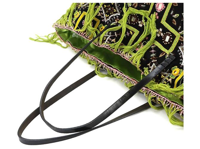 Borsa Tote Fendi con ricami di perline Multicolore - vista 6