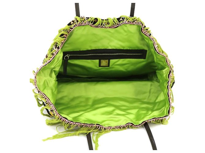 Borsa Tote Fendi con ricami di perline Multicolore - vista 7