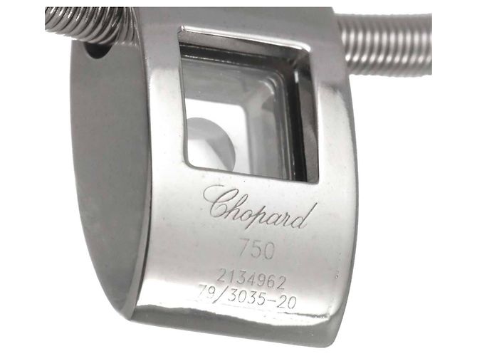 Collier Chopard Happy Diamond en or blanc - vue 5