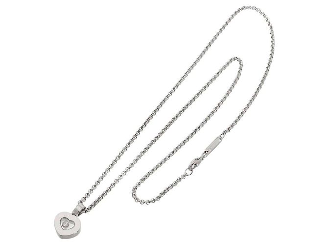 Collana Chopard Happy Diamonds Heart in oro bianco - vista 3