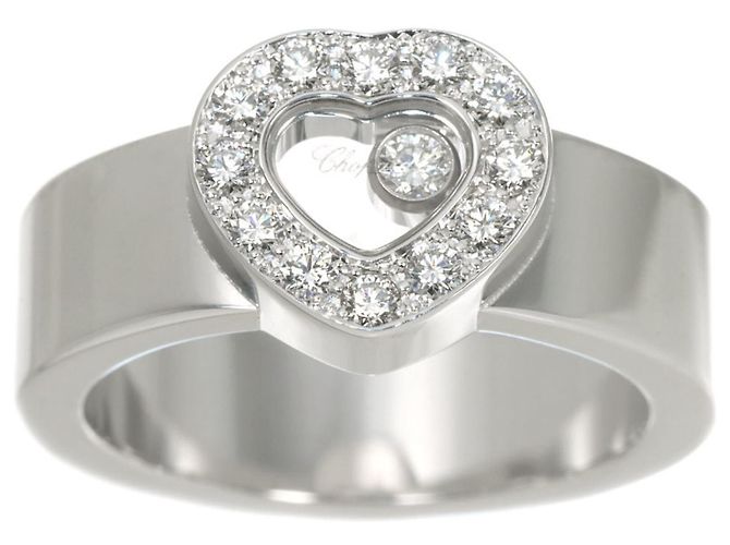 Anello Chopard Happy Diamond Heart in oro bianco 18K - vista 2