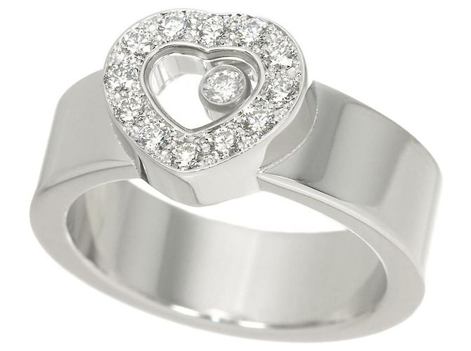 Anello Chopard Happy Diamond Heart in oro bianco 18K - vista 4