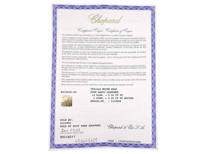 Anello Chopard Happy Diamond Heart in oro bianco 18K - vista 9