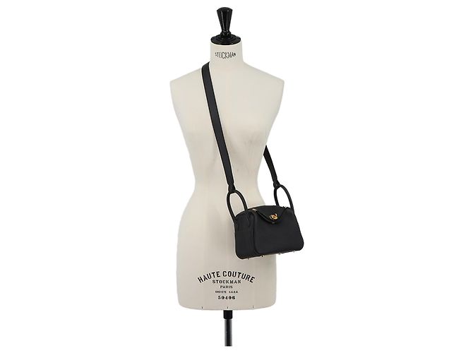 Hermès Bolso de mano Hermes Lindy Mini Negro - vista 10
