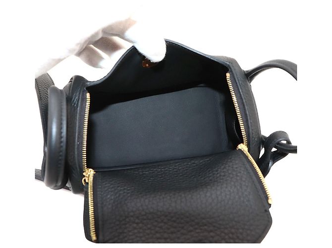 Hermès Bolso de mano Hermes Lindy Mini Negro - vista 7