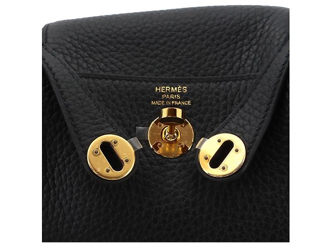 Hermès Bolso de mano Hermes Lindy Mini Negro - vista 8