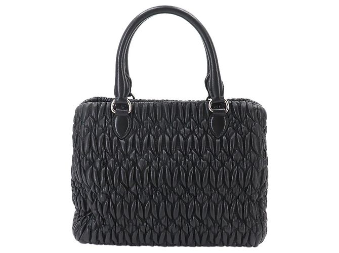 Borsa a mano 2-way Miu Miu Matelassé Nero - vista 4