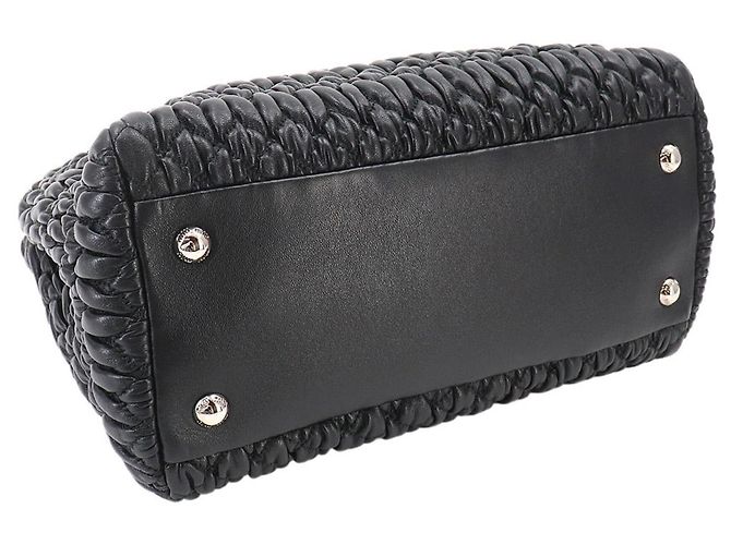 Borsa a mano 2-way Miu Miu Matelassé Nero - vista 6
