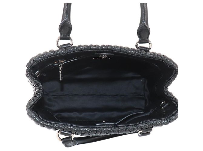 Borsa a mano 2-way Miu Miu Matelassé Nero - vista 8