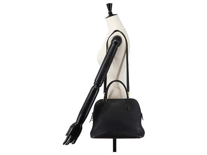 Hermès Borsa Hermes Bolide 31 in pelle Taurillon Clemence nera Nero - vista 10