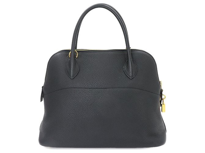 Hermès Borsa Hermes Bolide 31 in pelle Taurillon Clemence nera Nero - vista 3