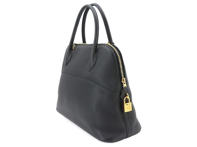 Hermès Borsa Hermes Bolide 31 in pelle Taurillon Clemence nera Nero - vista 4