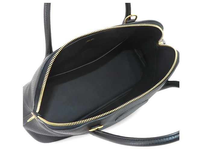 Hermès Borsa Hermes Bolide 31 in pelle Taurillon Clemence nera Nero - vista 7