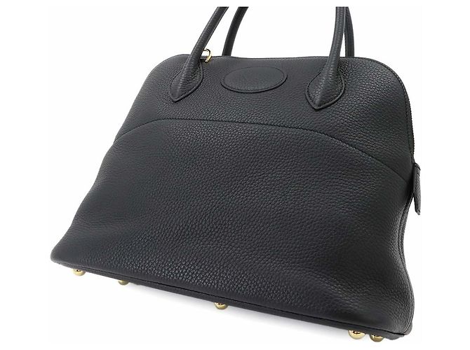 Hermès Borsa Hermes Bolide 31 in pelle Taurillon Clemence nera Nero - vista 9