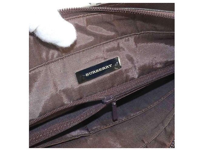 Borsa a mano Burberry Nova Check Marrone Beige - vista 9