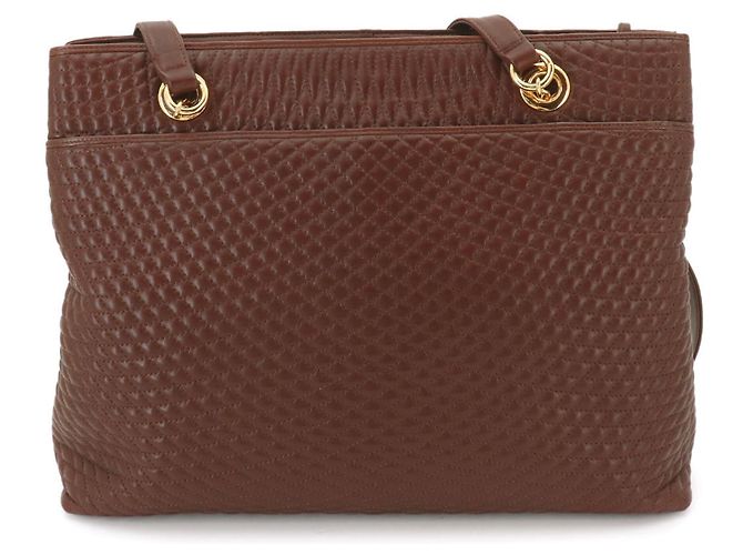 Borsa Tote con catena Bally Marrone - vista 4
