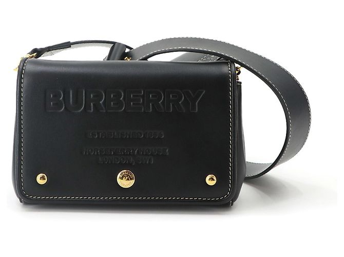 Borsa a tracolla Burberry Horseferry Small Nero - vista 2