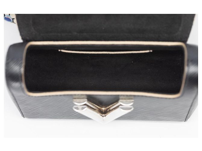 Louis Vuitton Twist MM World Tour Pelle Epi Nera Nero Multicolore Silver hardware - vista 17