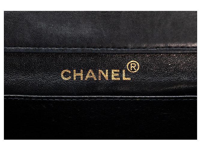 Chanel Double Face Maxi 30 Lackleder Schwarz Handtasche - Ansicht 20