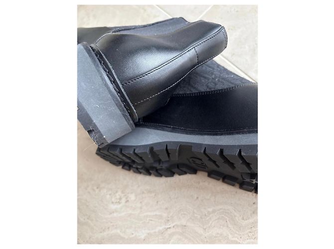 Christian Dior Oblique Lederstiefel Schwarz - Ansicht 4