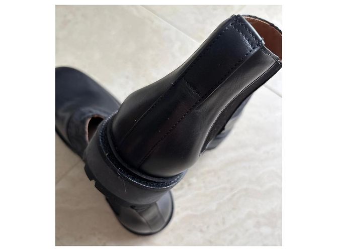 Christian Dior Oblique Lederstiefel Schwarz - Ansicht 5